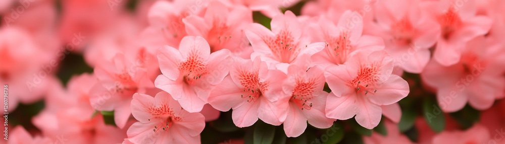 Beautiful pink flowers in full bloom, showcasing delicate petals and vibrant colors