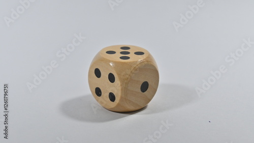 dice on white photo