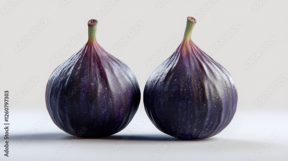 Fototapeta premium Two Figs Sitting Together