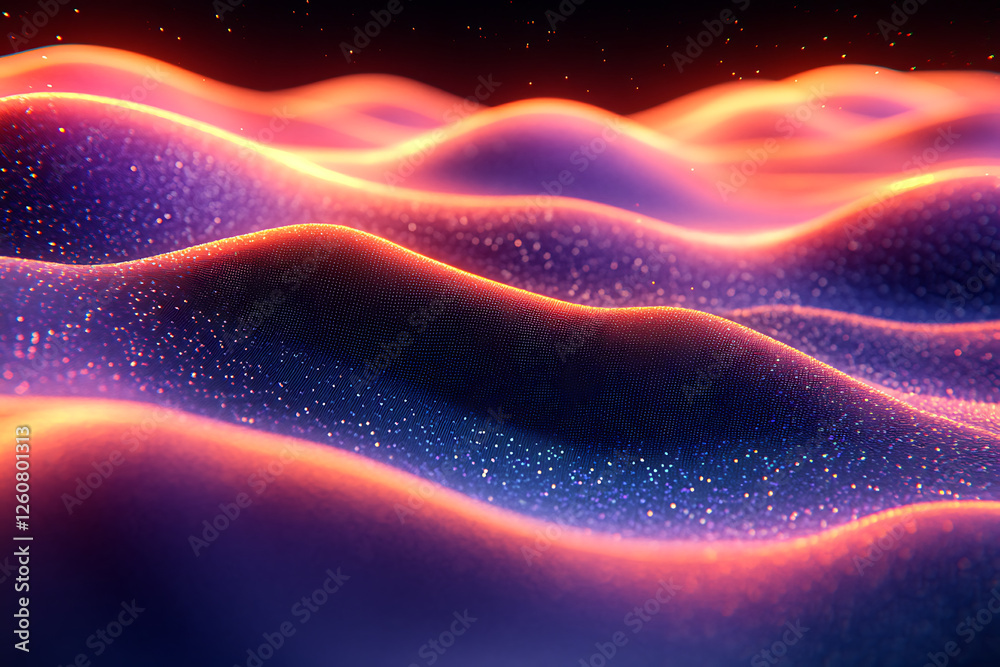 An abstract digital banner featuring a data connection theme in black and violet neon colors An abstract digital banner featuring a data connection theme in black and violet neon colors