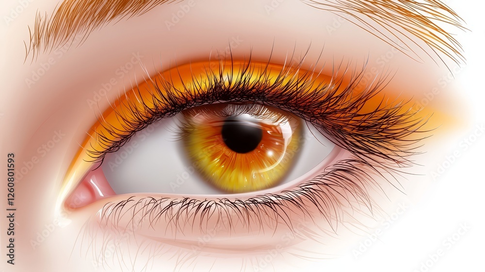 Mesmerizing closeup, exploring the intricate detail of a yellow eye iris closeup Mesmerizing closeup, exploring the intricate detail of a yellow eye iris closeup