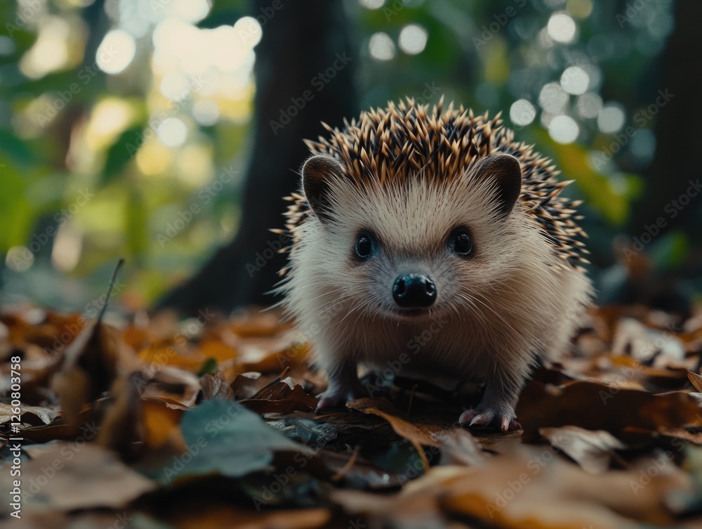 Fototapeta premium Hedge Amidst Autumn Foliage