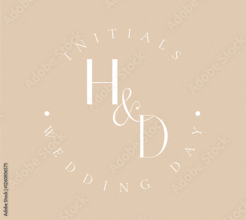 HD Monogram logo, Minimalist Typographic Line Monogram Logo, HD Wedding monogram logo