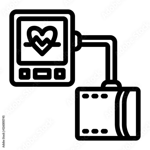 Blood pressure monitor icon