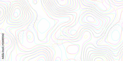 Wallpaper Mural World Map Vintage Old-Style. Topographic map lines, contour background. Transparent PNG available. Blank Detailed, topo, gradient multicolor wave curve lines banner background. White wave paper curved Torontodigital.ca