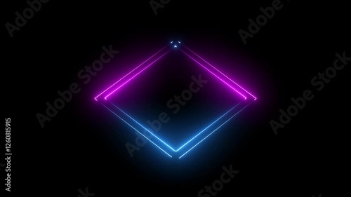 Wallpaper Mural Neon glowing laser lines motion abstract background. Seamless loop. Torontodigital.ca