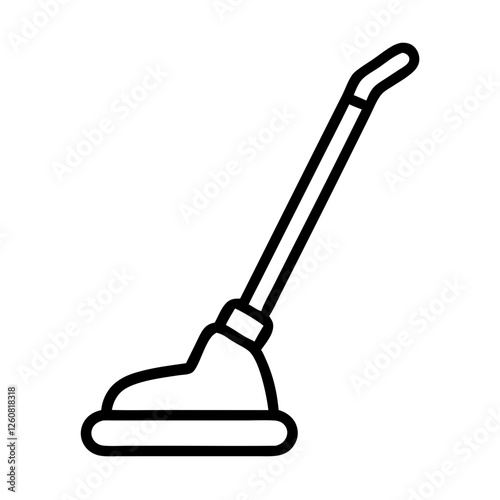 Floor cleaning device icon on transparent background, cleaning concept
