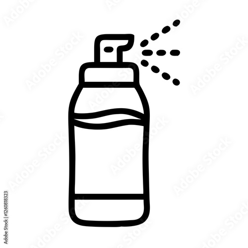 Air freshener icon on transparent background, cleaning concept
