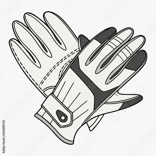 protective gloves vector illustration