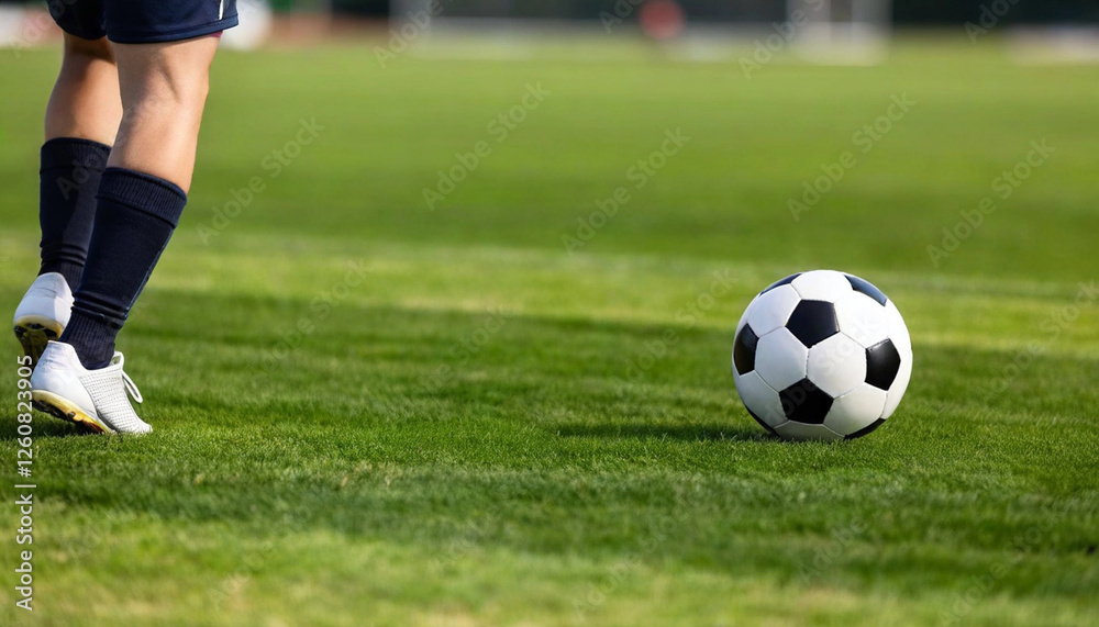 A macro close-up of a soccer ball mid-air with a player's foot following through the motion, captured at an eye-level angle. A macro close-up of a soccer ball mid-air with a player's foot following through the motion, captured at an eye-level angle.
