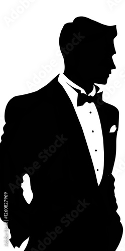 Silhouette of character in different poses