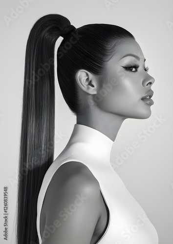Retro Glam Hairstyles Reinterpreted for a Contemporary Look Crimped Waves and Sleek Ponytail