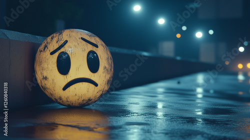 the sad face smile face icon