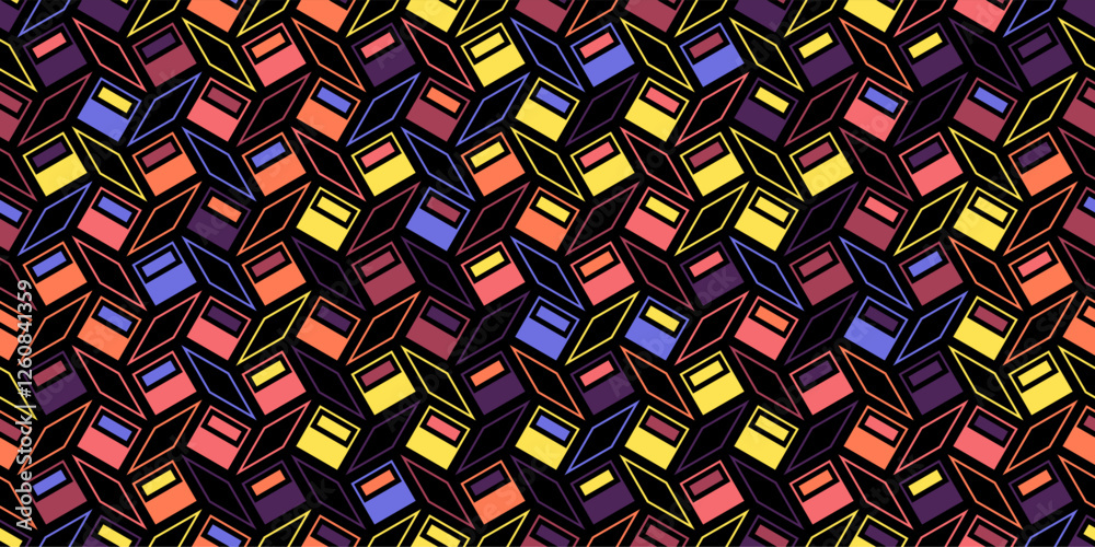 Abstract seamless pattern. Geometric composition. Template for interior, clothing, packaging, simple backgrounds, textures, decorations and creative ideas