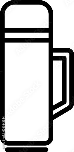 thermos outline icon design