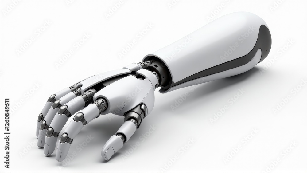 Futuristic Robotic Hand Reaching Out - 3D Render
