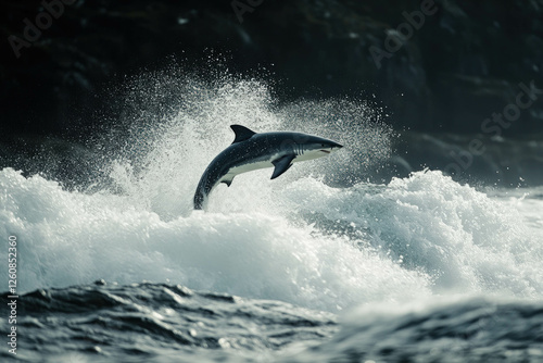 A Spinner Shark Leaping Out...