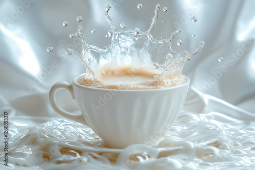 Coffee And Milk Splash