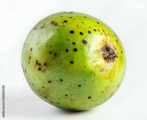 Green fruit, studio shot, white background, healthy eating