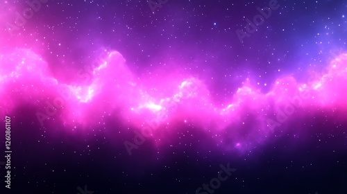 Pink and Purple Nebula Cosmic Space Background