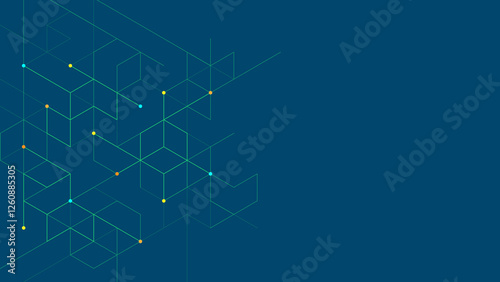 Hexagons pattern. Geometric abstract background with simple hexagonal elements. Creative idea for medical, technology or science design