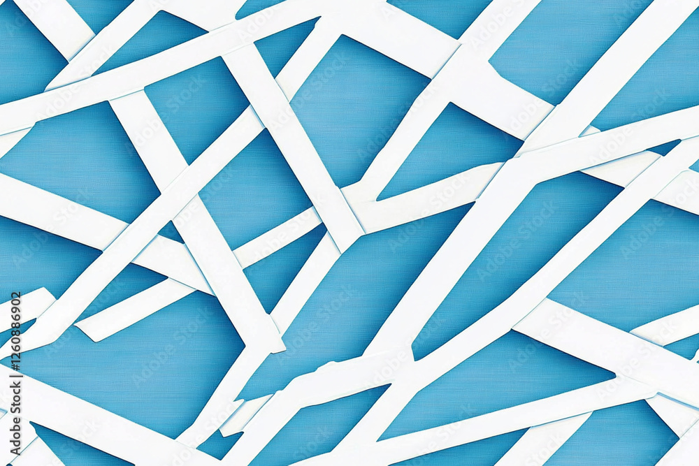 Minimalistic pattern with intersecting lines in blue and white tones for office backgrounds, textures, patterns Minimalistic pattern with intersecting lines in blue and white tones for office backgrounds, textures, patterns