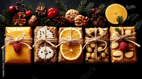 Festive Christmas Treats Beautifully Wrapped For Gifting