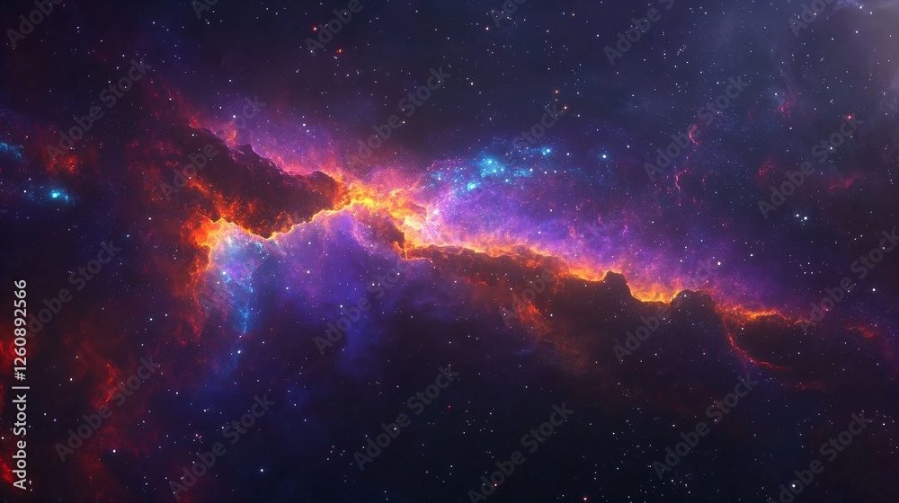 Fototapeta premium Deep Space Galaxy Nebula Background