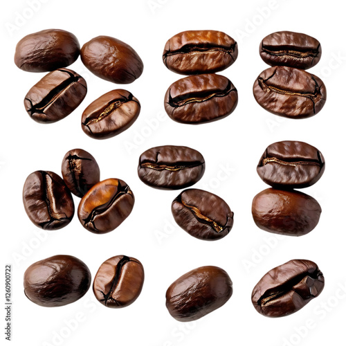 Wallpaper Mural Isolated coffee beans transparent background Torontodigital.ca