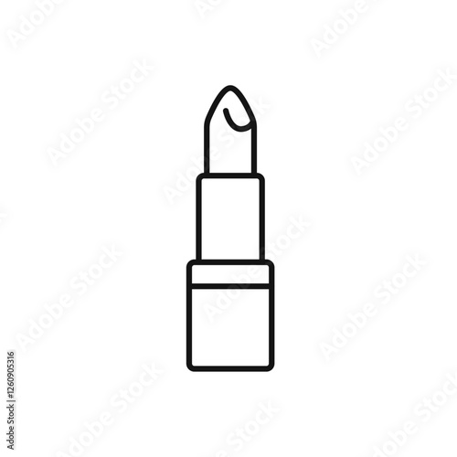 Lipstick icon. simple thin line vector icon