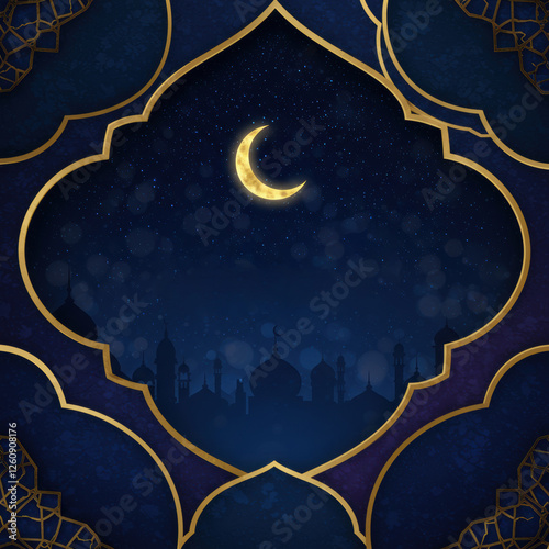 Night Sky Ramadan Frame