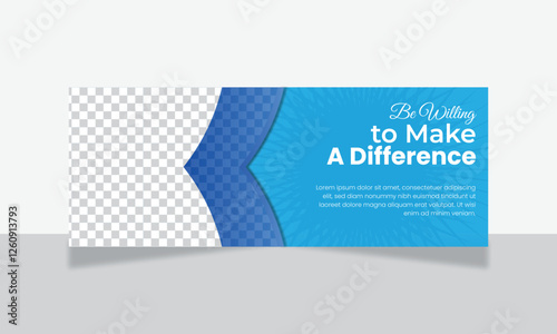 Modern facebook cover design template for professional facebook cover or page.