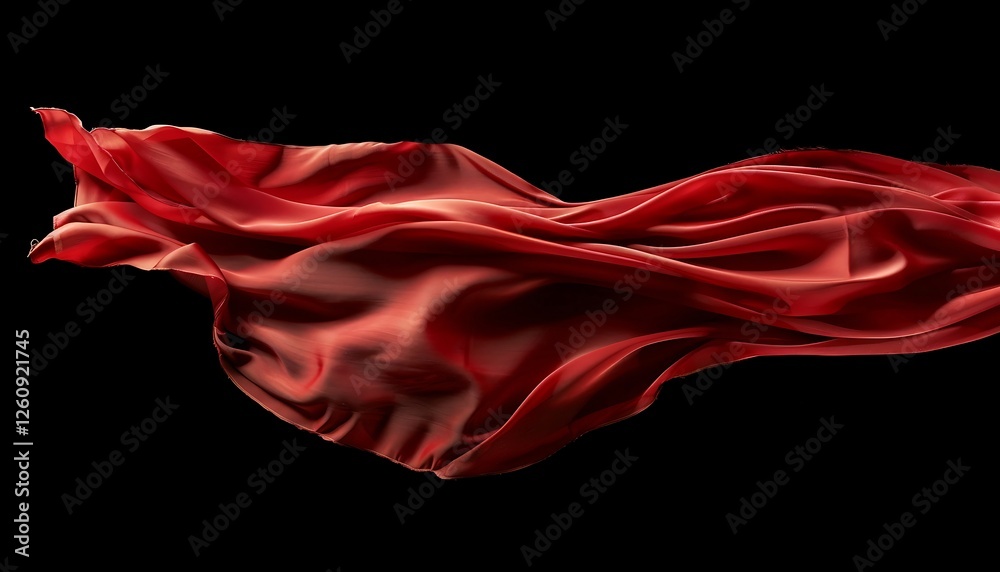 Abstract background of red wavy silk or satin. 3d rendering image. Abstract background of red wavy silk or satin. 3d rendering image.
