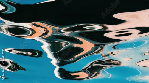 Abstract reflections on water surface
