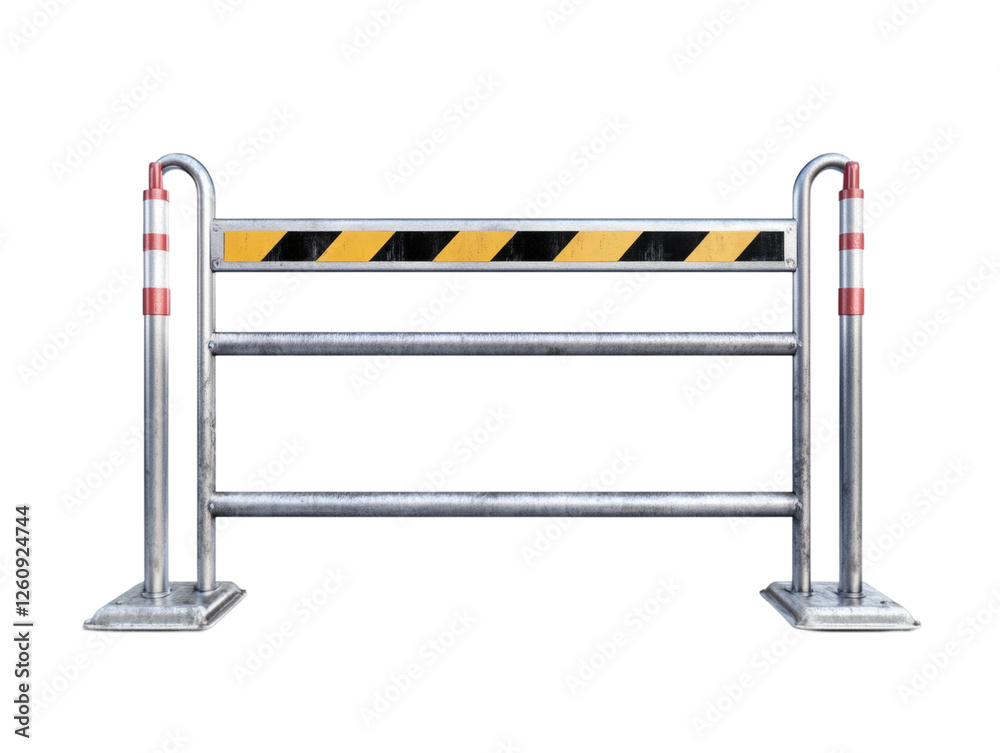Construction barrier isolated on transparent background Construction barrier isolated on transparent background