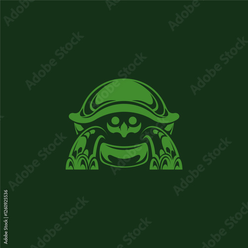 simple turtle logo for icon or symbol