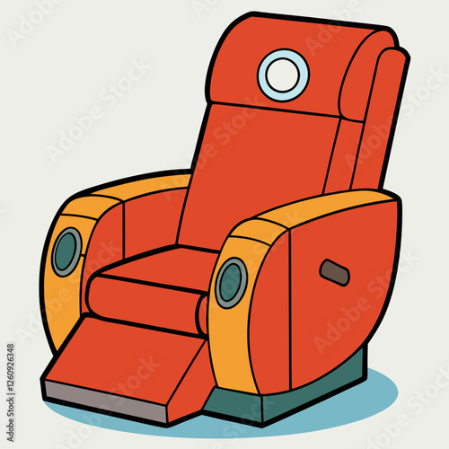 recliner vector illustration