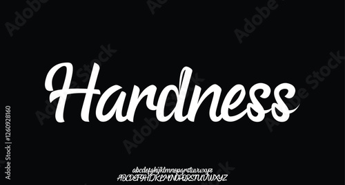 Hardness, Signature text style, Luxury editable text effect
