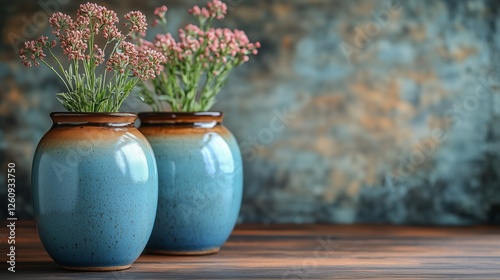 Ceramic bowls stacked on a wooden table showcasing elegant design and craftsm...