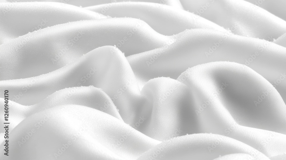 Obraz premium The image is a close up of a white fabric with a smooth texture