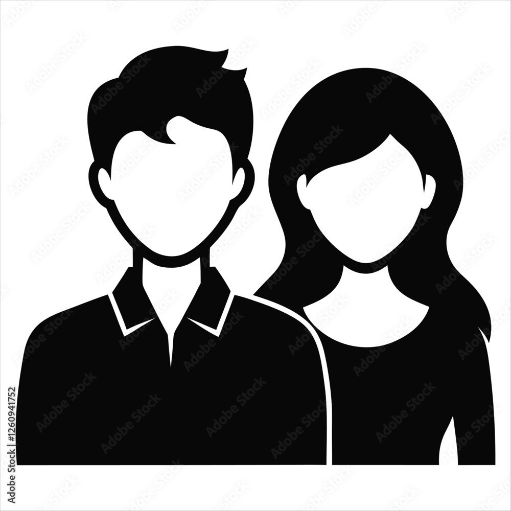 business man and woman silhouette. Man and woman silhouette. A clean black silhouette of a couple isolated on a white background. business man and woman silhouette. Man and woman silhouette. A clean black silhouette of a couple isolated on a white background.