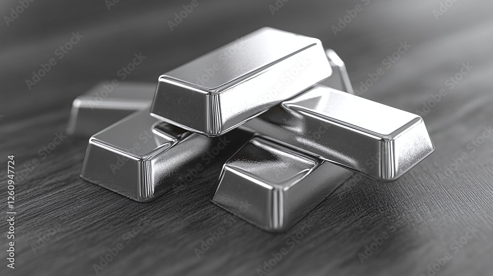 a stockpile of silver bullion bars carefully placed on a table, symbolizing economic value, financial investment, precious metal trading, and long-term wealth security a stockpile of silver bullion bars carefully placed on a table, symbolizing economic value, financial investment, precious metal trading, and long-term wealth security