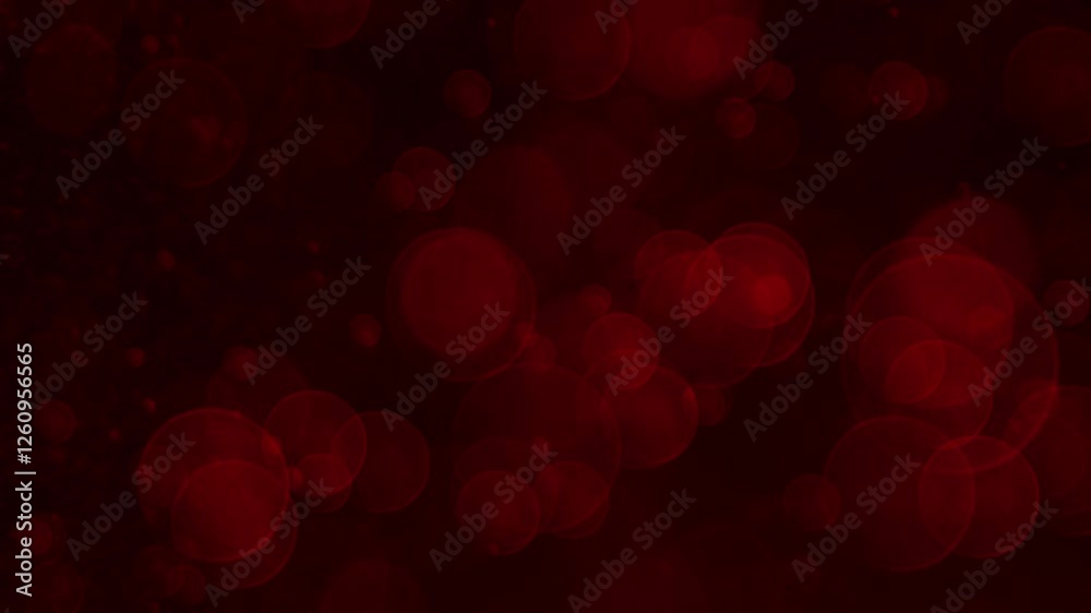 red bokeh background