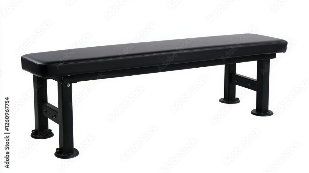 Black Weight Bench for Home Gym Use, Versatile Workout Equipment, Ideal for Strength Training, Exercise, Fitness Routine, Adjustable Options Available Black Weight Bench for Home Gym Use, Versatile Workout Equipment, Ideal for Strength Training, Exercise, Fitness Routine, Adjustable Options Available