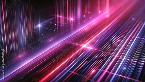 サイバーパンク風ネオンライトアート｜Cyberpunk Neon Light Art