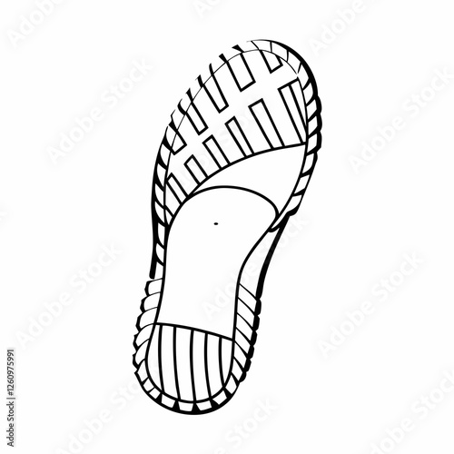 foot prints vector