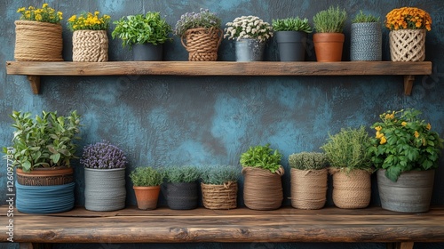 Cozy indoor garden with natural light and potted plants in a serene window no...