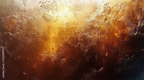 Burning orange and gold abstract background with texture and depth