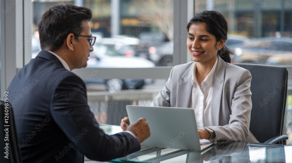 Indian HR specialist conducting a recruitment interview with a candidate.