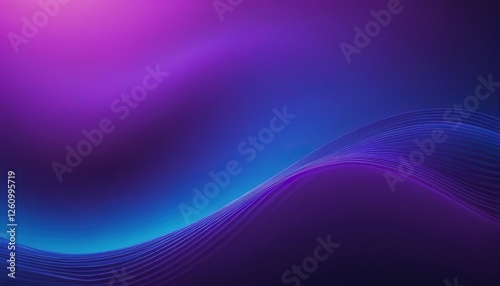 Cool Blue and Purple wave Gradient Simple Desktop Background